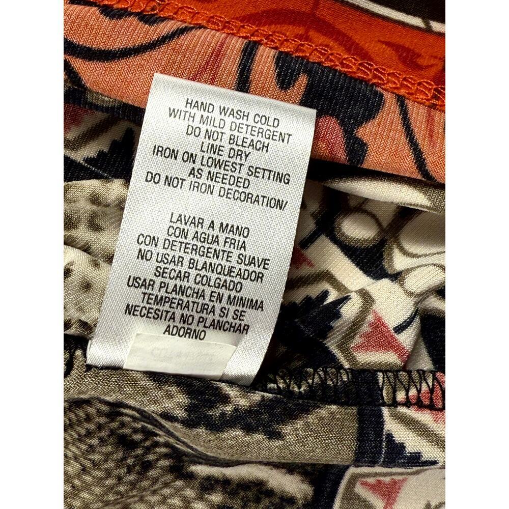 Studio One NY Multicolor Embellished Sleeveless Mocked Pleated Dress 6P - Picture 7 of 7